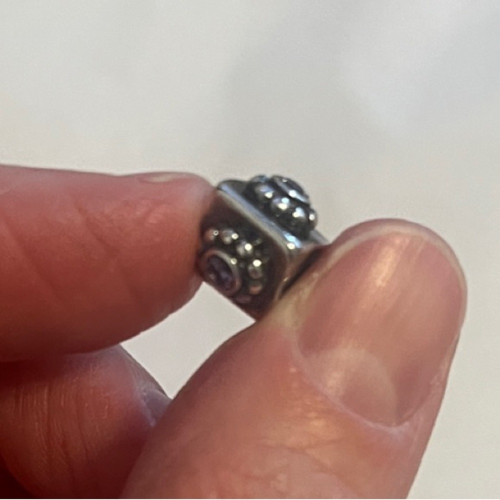 Pandora purple stone charm ❤️ - Picture 3 of 3